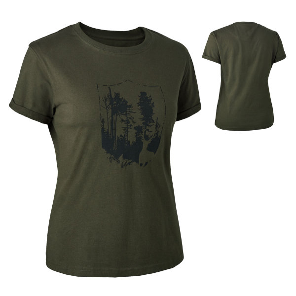 Deerhunter Lady Damen T-Shirt mit Deerhunter Shield-Logo