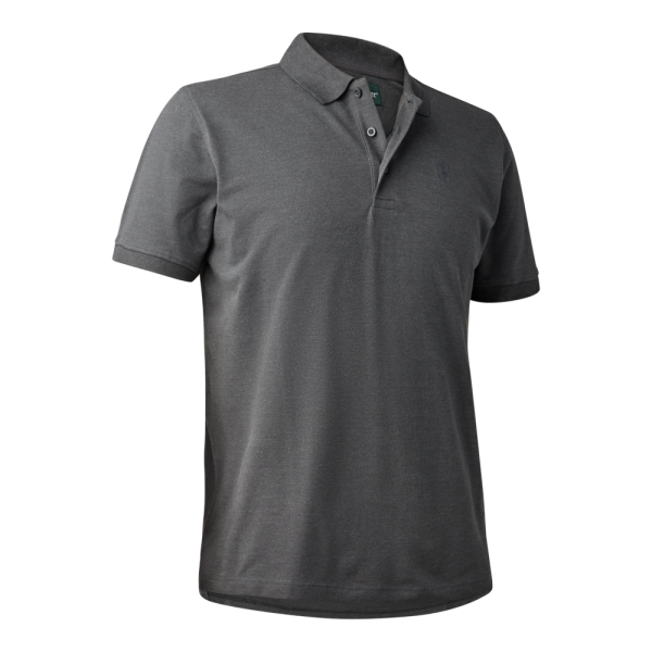 Deerhunter Harris Polo Shirt Dark Grey melange
